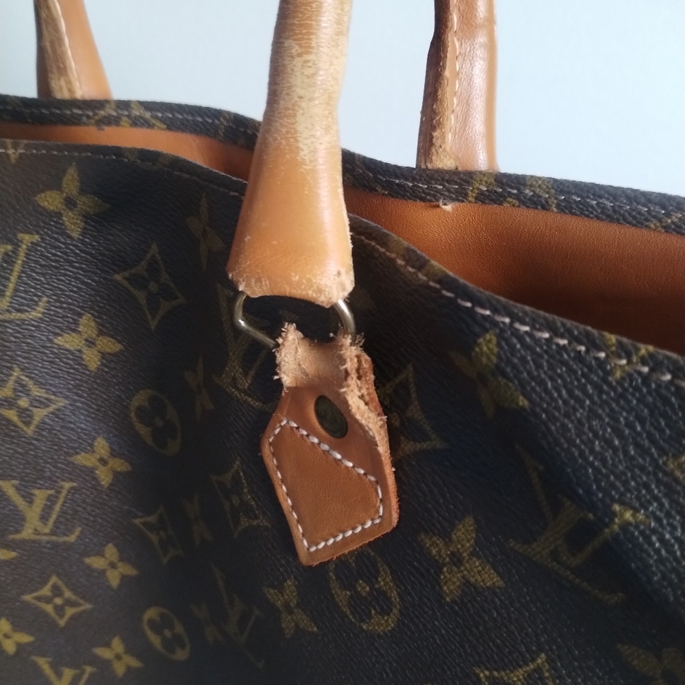 Louis Vuitton Brown Monogram Tote Bag - Picture 9 of 16